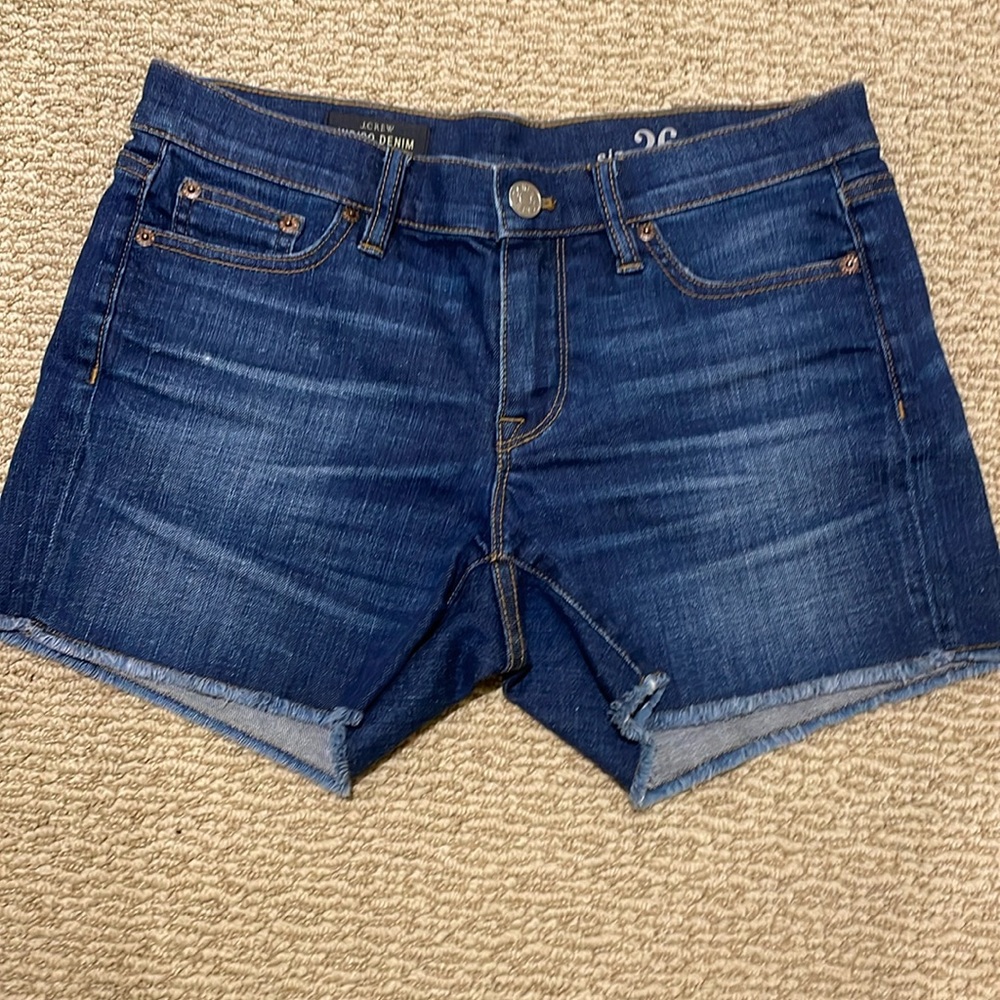 J. Crew indigo denim shorts
